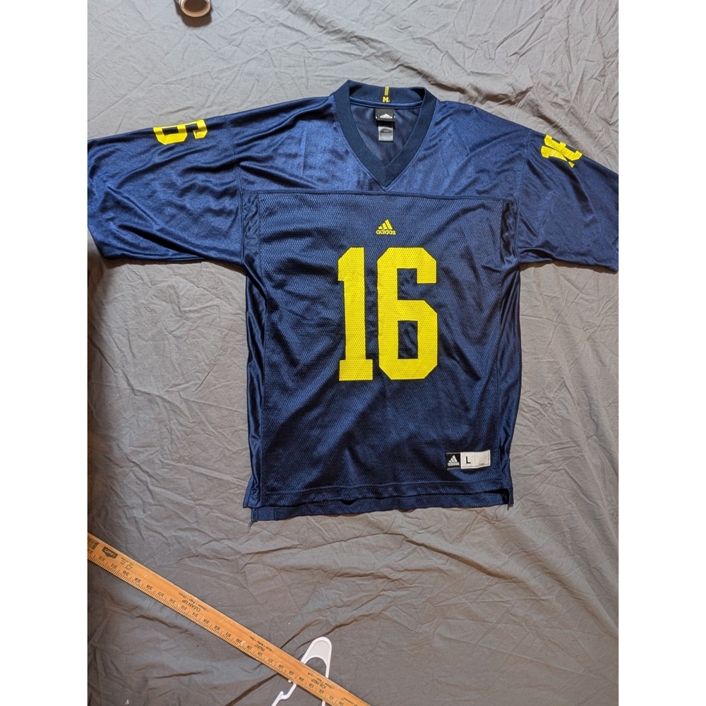Michigan Wolverines #16 Football adidas Jersey Large L mens